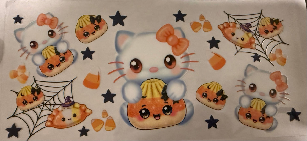 Halloween Kitty & Pumpkin Treats Wrap