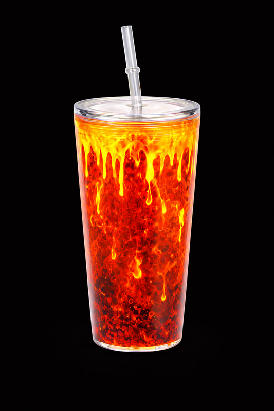 Acrylic Snow Globe Cups (Lava Drip)