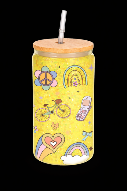 Glass Snow Globe Cups