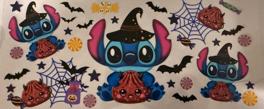 Stitch Witch & Candy Halloween Wrap