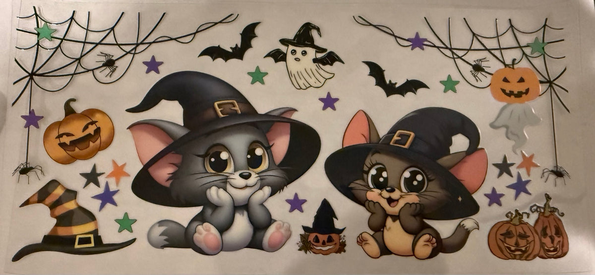Halloween Witch Kittens Wrap