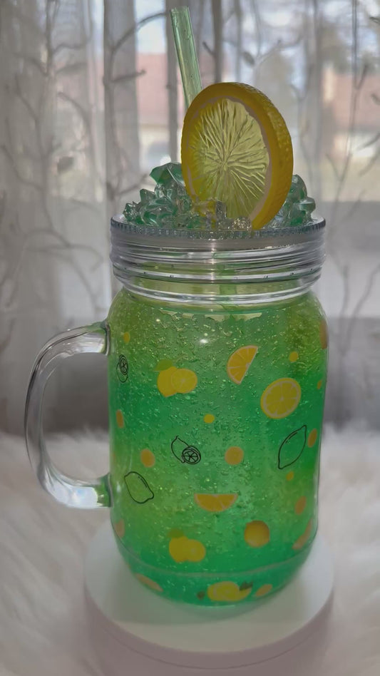 20oz Acrylic Mason Jar (Slushy Effect)