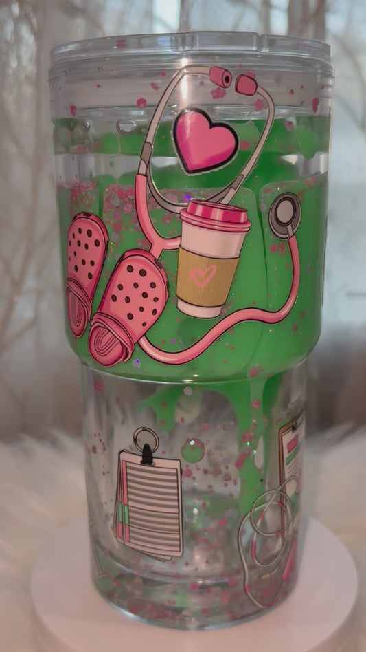 18oz Leakproof Acrylic Cup (Lava Drip)