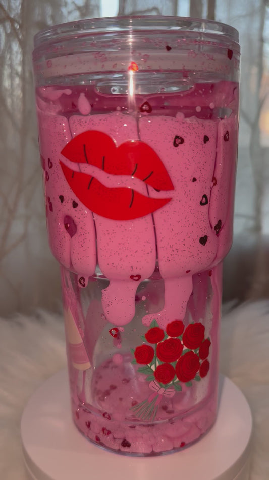 18oz Leakproof Acrylic Cup (Lava Drip)